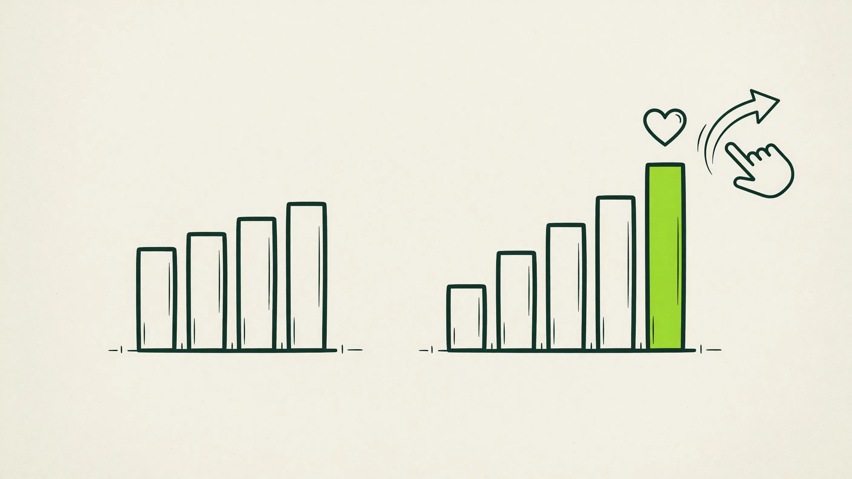 Slideshow engagement rising above video engagement in the comparison data