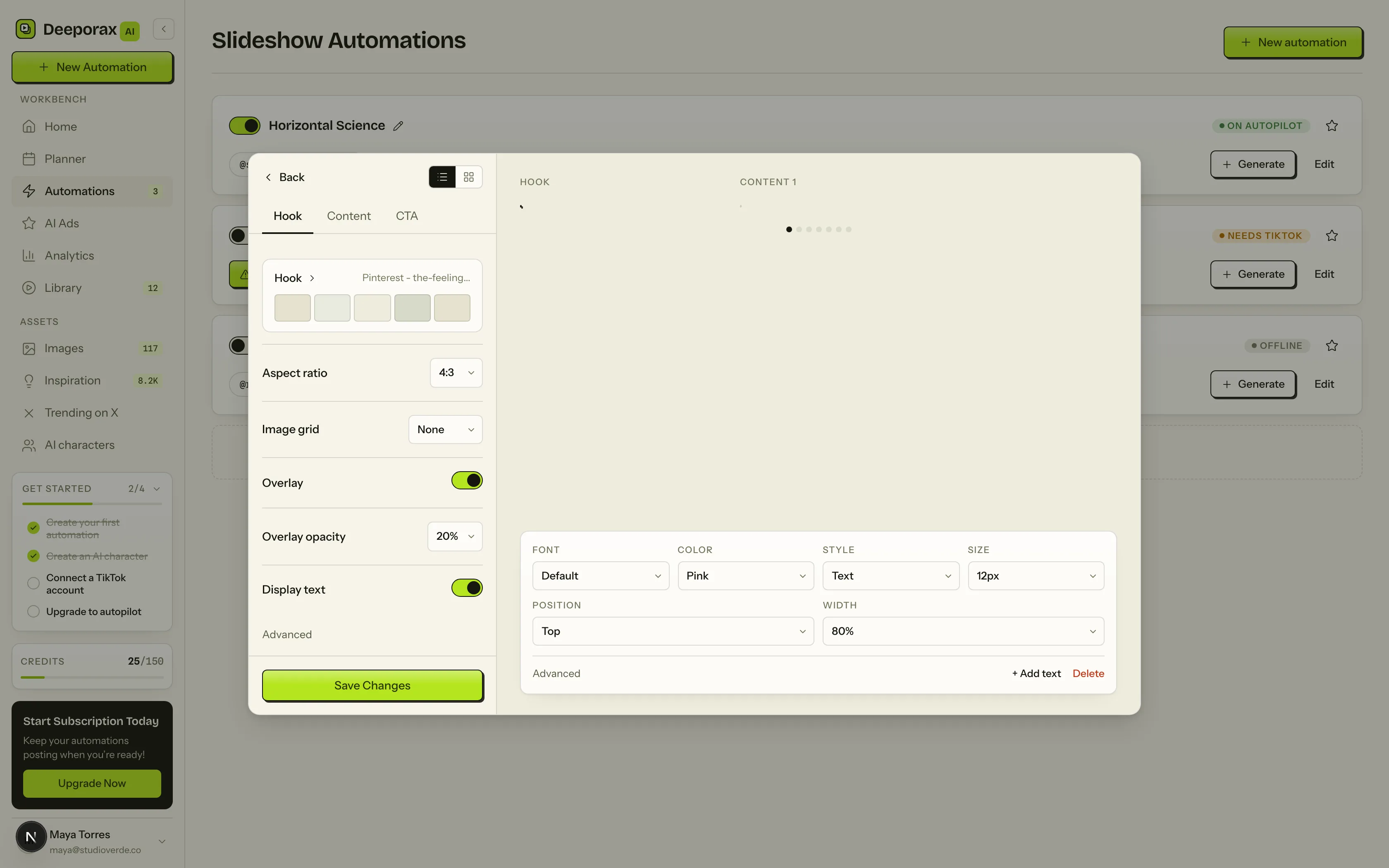 Editor screenshot