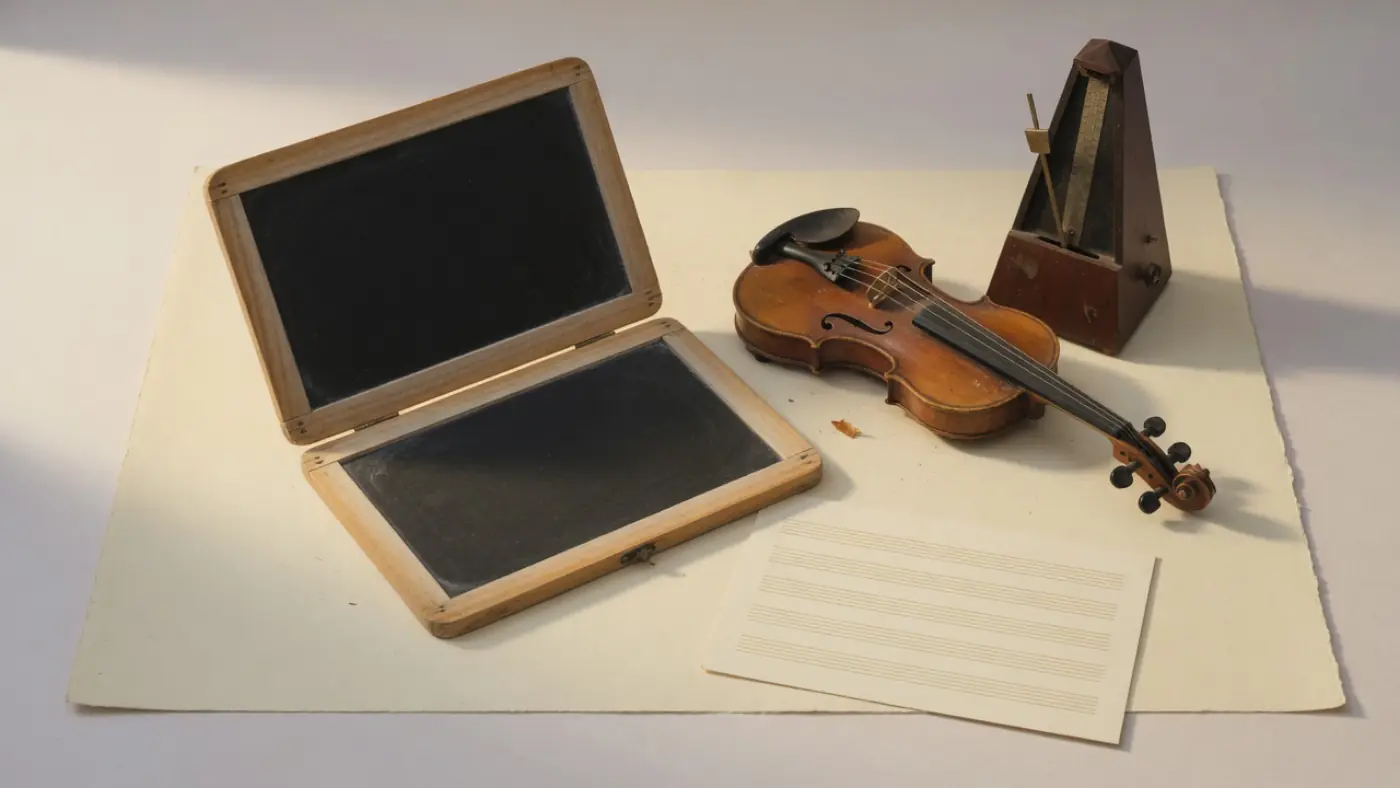 Why some YouTube videos have no captions: an empty caption slate beside a muted violin